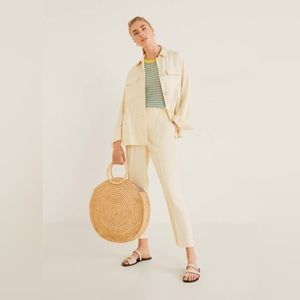 Mango Outlet Loops High Waist Trousers